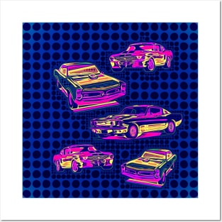 Retro Car Pop Art Posters and Art